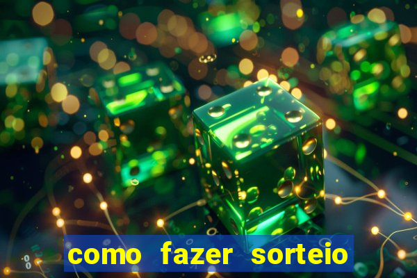 como fazer sorteio de cores online