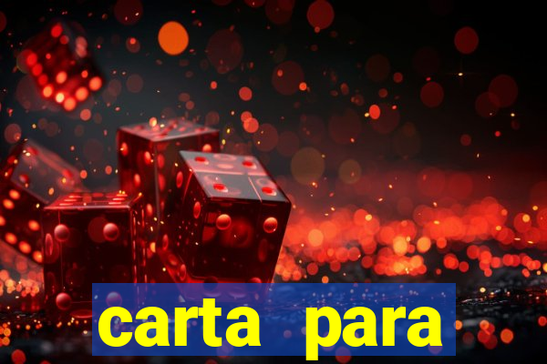 carta para encontrista homem