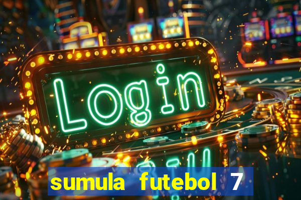 sumula futebol 7 society excel