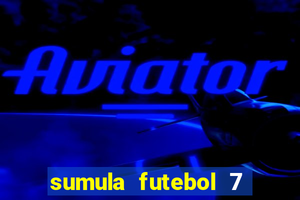 sumula futebol 7 society excel