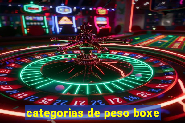 categorias de peso boxe