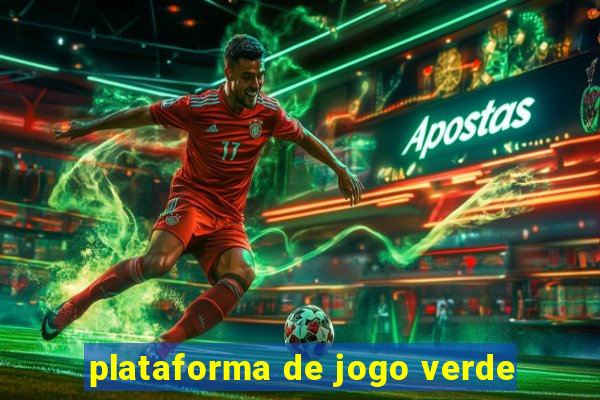 plataforma de jogo verde