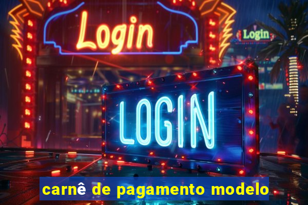 carnê de pagamento modelo