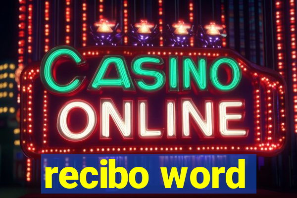 recibo word