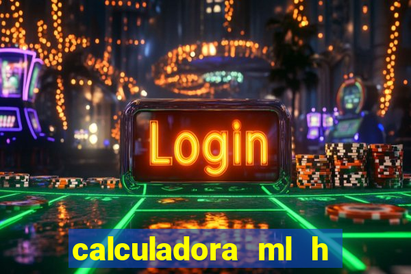 calculadora ml h para mcg kg min