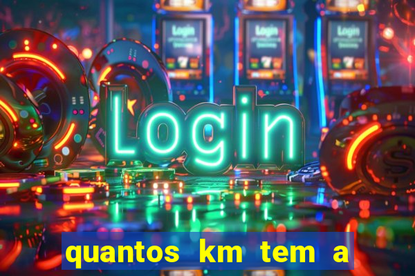 quantos km tem a serra de santos
