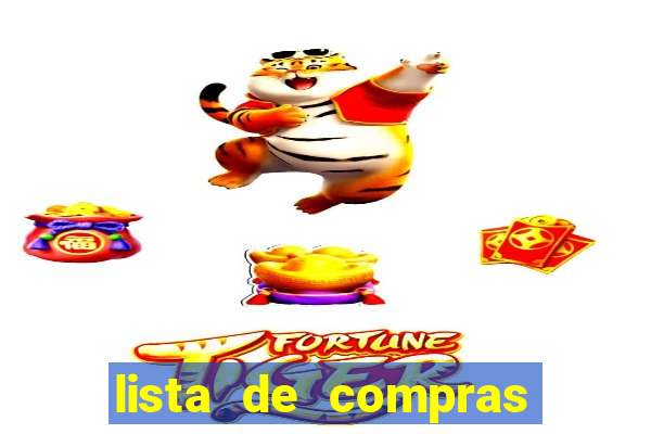 lista de compras supermercado para imprimir
