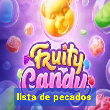 lista de pecados