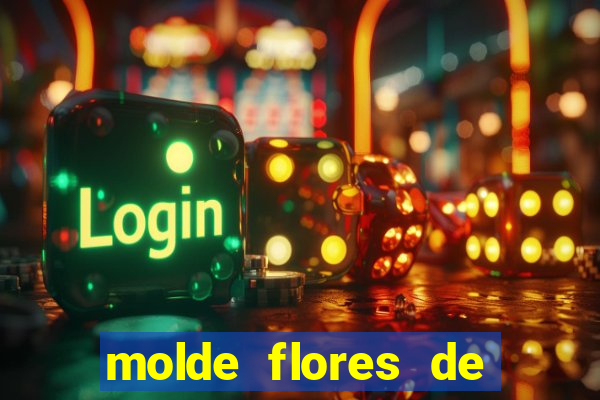 molde flores de papel para imprimir