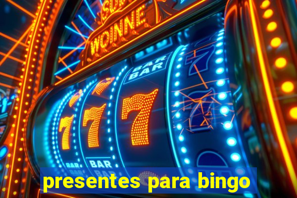 presentes para bingo
