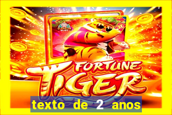 texto de 2 anos de namoro