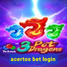 acertos bet login