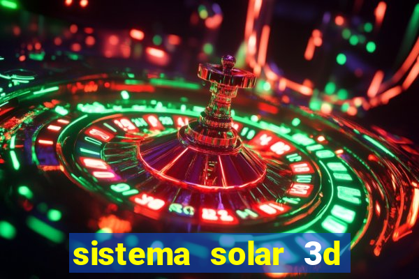 sistema solar 3d em movimento