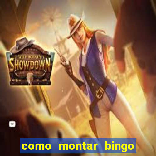 como montar bingo brinquedos toia