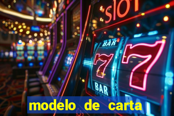 modelo de carta para encontristas