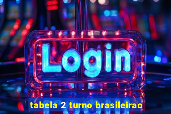 tabela 2 turno brasileirao