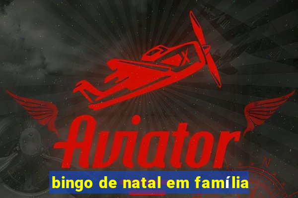 bingo de natal em família