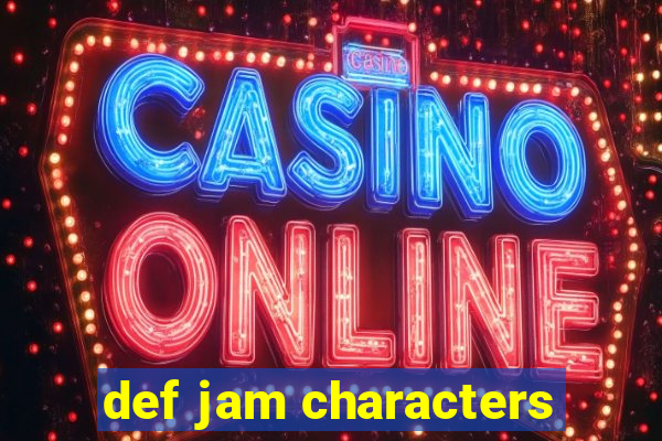 def jam characters