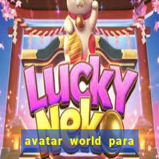 avatar world para imprimir e colorir