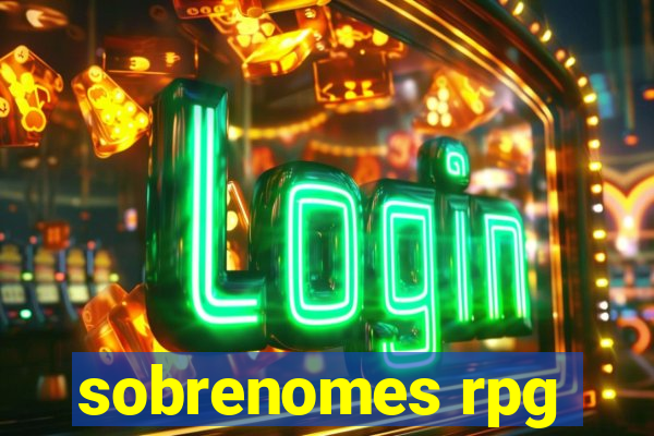 sobrenomes rpg