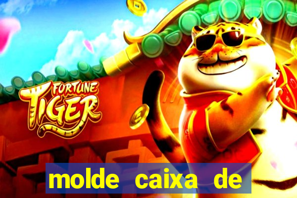 molde caixa de baralho png