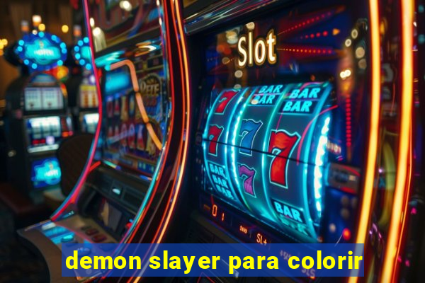 demon slayer para colorir